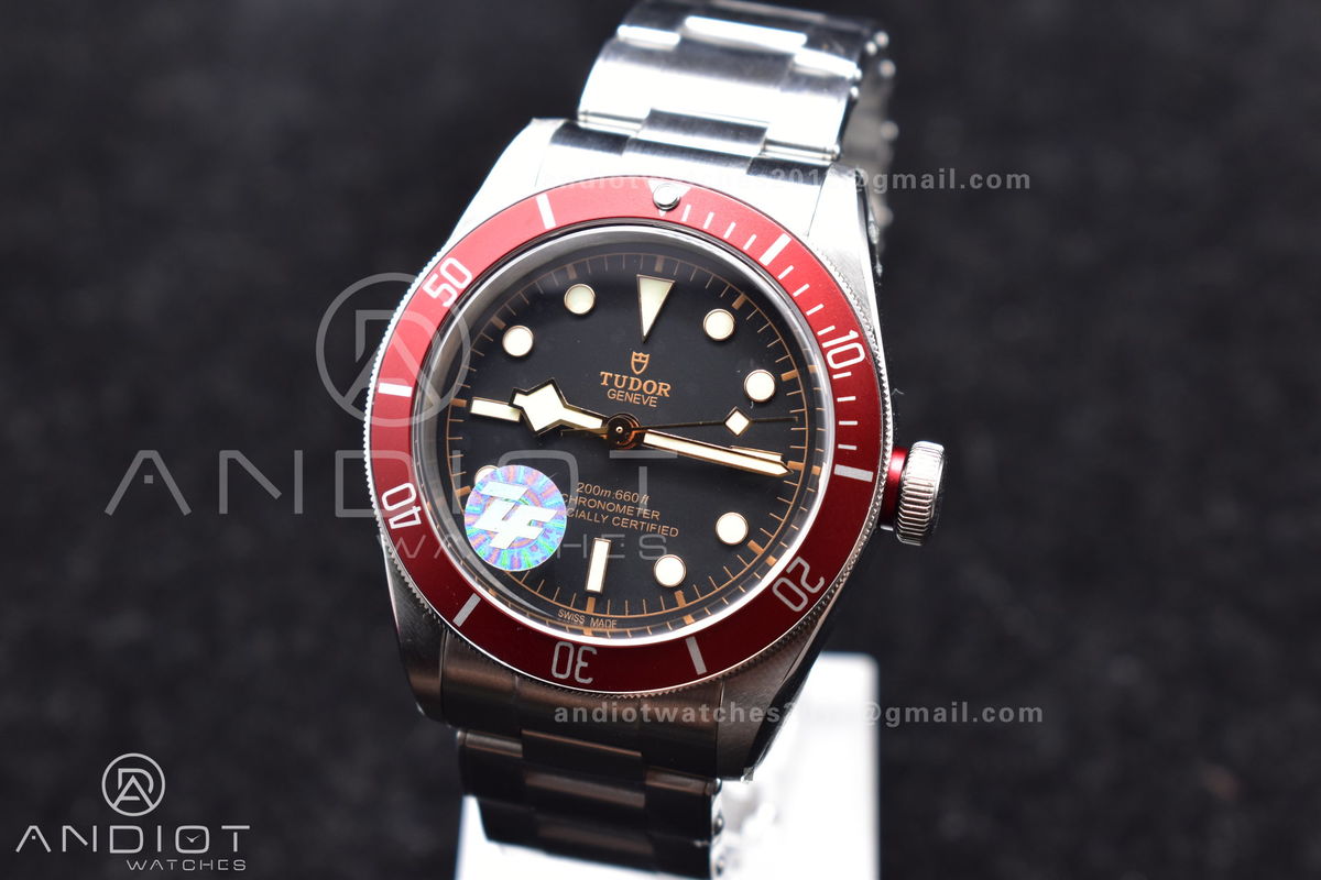Heritage Black Bay Red Bezel ZF 1:1 Best Edition on SS Bracelet A2824